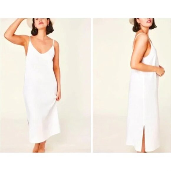 NWT $135 ANDIE the slip dress M coconut - Picture 1 of 9